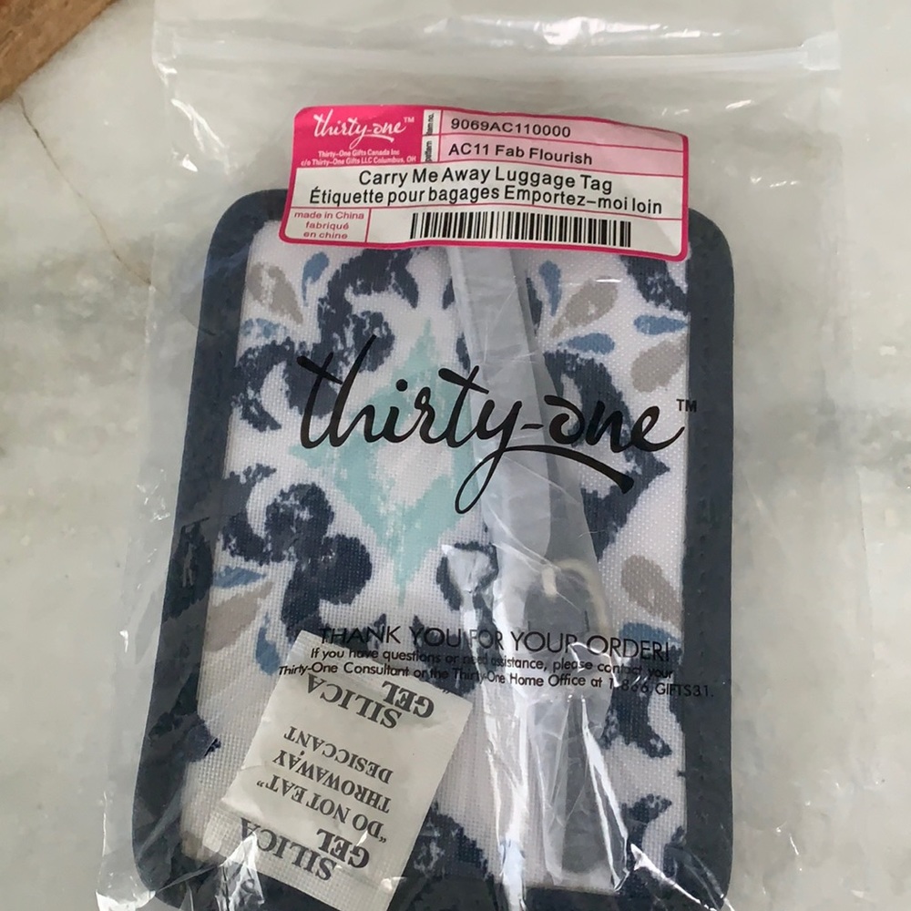 Thirty One luggage tag